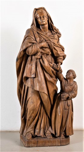 Saint Anne and the Virgin Child - Sculpture Style Louis XIV